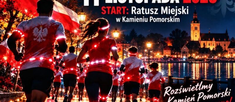 Kamień Pomorski rozbłyśnie na biało-czerwono! Wyjątkowy Bieg Niepodległości już 11 listopada