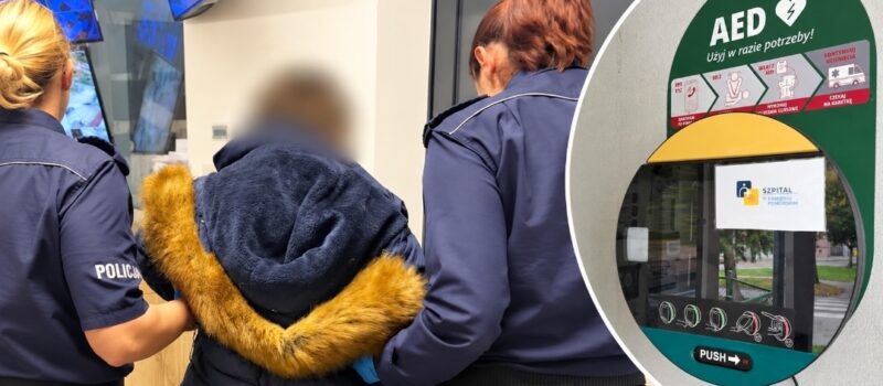 Ukradła defibrylator ze szkoły w Wolinie. Policja zatrzymała kobietę!