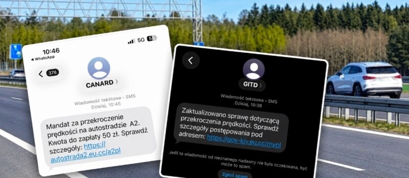 Mandat za przekroczenie prędkości SMS-em? Uwaga, oszuści atakują kierowców! GITD ostrzega
